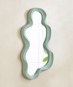 Ebern Abstract Mirror - 23x42x2.2 cm
