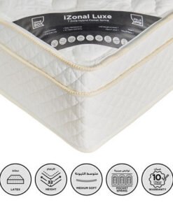 SleepLuxe iZonal Luxe Medium Soft 7 Zone Hybrid Po...