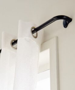 Wrap 19mm Extendable Blackout Single Curtain Rod -...
