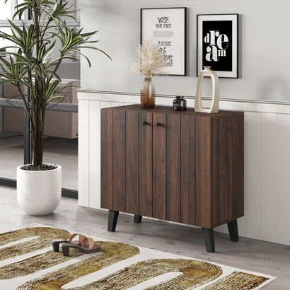 Kairo 9-Pair Shoe Cabinet with 2 Doors