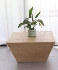 Spazio Faux Travertine Coffee Table