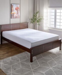 White Haven Pori Sateen Cotton Queen Fitted Sheet ...