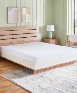 White Haven Pori Sateen Cotton King Fitted Sheet -...