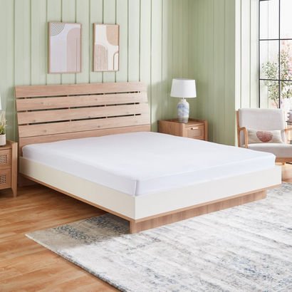 White Haven Pori Sateen Cotton Super King Fitted S...