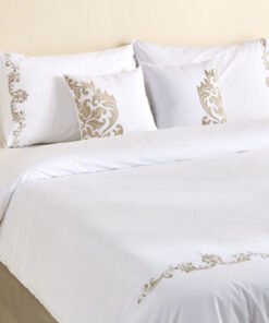 White Haven Ornamo 5-Piece Embroidered Cotton King...