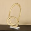Stafford Liv Aluminium Loop Decor Accent with Marb...