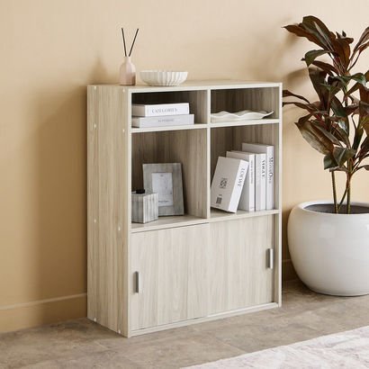 Libra 2-Door Sliding Multipurpose Cabinet with 2 S...