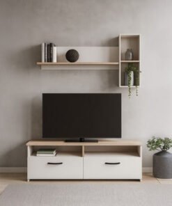 Sheron TV Unit with Wall Shelf for TVs up to 65 In...