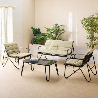 Vera Tribeca Outdoor 2+1+1 Seater Sofa Set with Co...