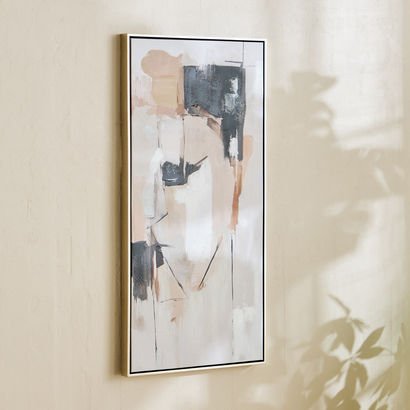 Vivid Framed Hand Painted Abstract Canvas Art - 50...