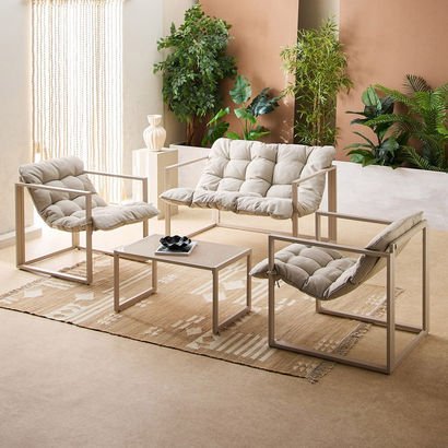 Vera Argon 2+1+1 Outdoor Set with Coffee Table and...