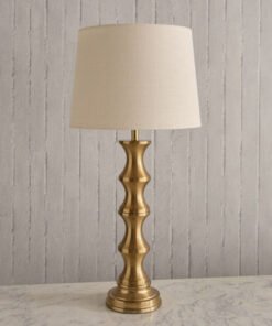 Antark Ethan Big Metal E27 Table Lamp with Linen S...