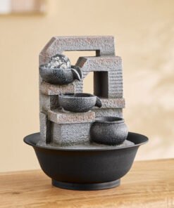 Claro Zen Fountain with Rolling Ball and LED Colou...