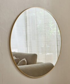 Sabrina Loft Metal Big Size Round Wall Mirror - 10...