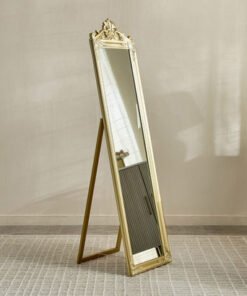 Reda Damiano Wooden Frame Floor Mirror with Resin ...