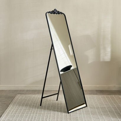 Reda Damiano Metal Frame Floor Mirror with Resin H...