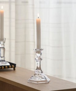 Tamara Heavy Glass Crystalline Clear Medium Candle...