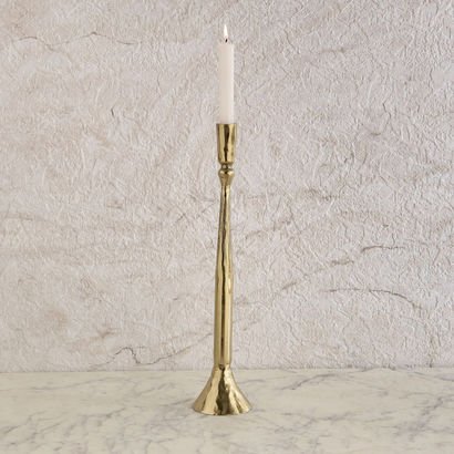 Melrose Litt Aluminium Textured Taper Candleholder...