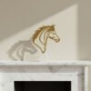 Astro Aluminium Horse Accent with Marble Base - 29...