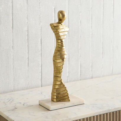 Blake Aluminium Human Figurine Accent - 14.5x8.5x3...
