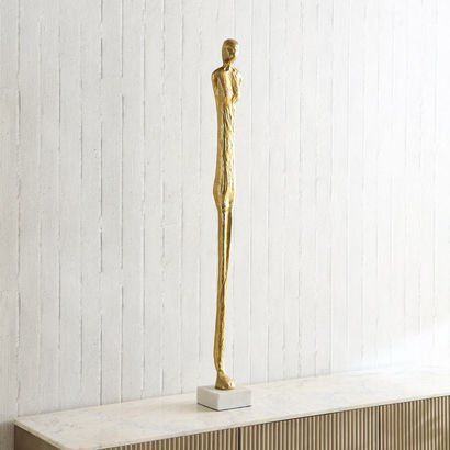 Blake Floor Human Sculpture with Marble Base - 12....