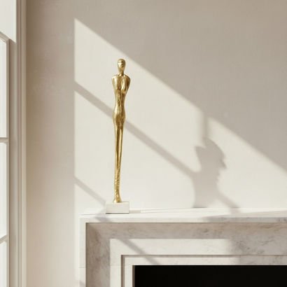 Blake Floor Human Sculpture with Marble Base - 12....