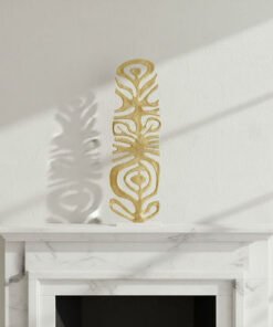 Blake Cutwork Table Accent with Marble Base - 21x8...