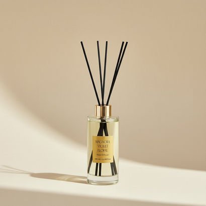 Evode Magnolia Violet Floral Reed Diffuser - 180 m...