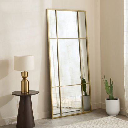 Sana Bruce Metal Extra Large Leaner Mirror - 80x18...