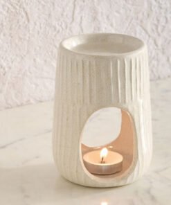 Zest Abiah Ceramic Oil Burner - 8.5x8.5x12 cm