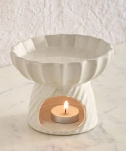 Zest Abiah Ceramic Oil Burner - 12.5x12.5x10 cm