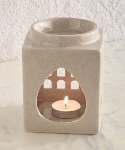 Zest Abiah Ceramic Oil Burner - 8.7x8.7x11.5 cm
