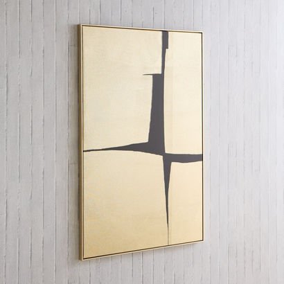 Orson 60% Hand-Painted Abstract Framed Canvas Wall...