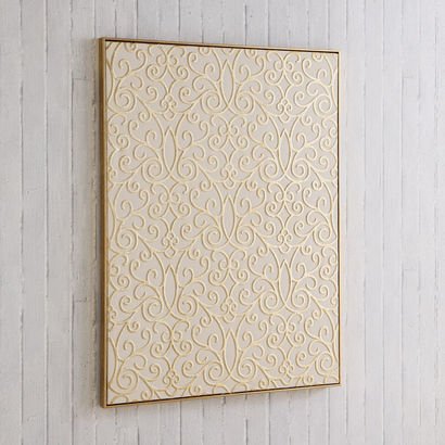 Orson 80% Hand-Painted Foil Traditional Framed Can...