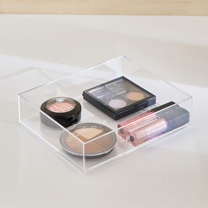 Crystal Stackable Vanity Tray - 15.6x19.1x4.8 cm