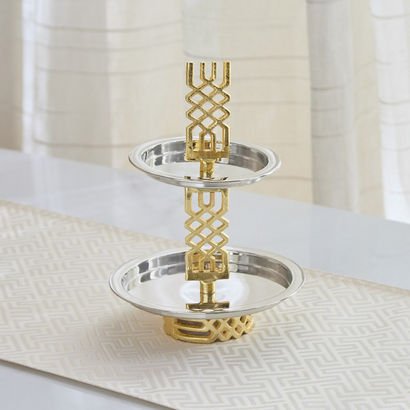 Aniq 2-Tier Stainless Steel Cake Stand - 25x25x32 ...