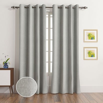 Splendour 2-Piece Extra Long Blackout Lined Curtai...