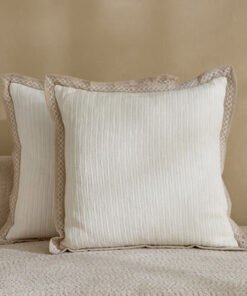 Cozy Duo 2-Piece Embroidered Flange Filled Cushion...