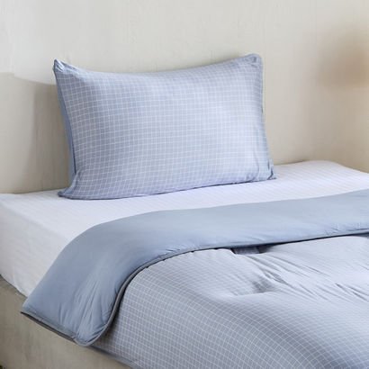 Ferum 2-Piece Stripe Microfibre Jersey Twin Comfor...