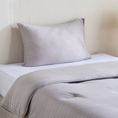 Ferum 2-Piece Stripe Microfibre Jersey Twin Comfor...
