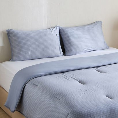 Ferum 3-Piece Stripe Microfibre Jersey King Comfor...