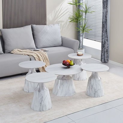 Hampshire 5-Piece Sintered Stone Top Coffee Table ...