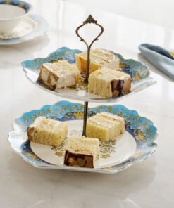 Angelic 2-Tier Cake Stand - 25.2x25.2x24.5 cm
