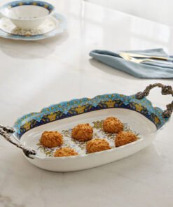 Angelic Serving Platter with Handle - 42x22.5x9 cm