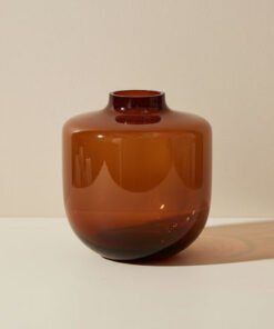 Pedro Decorative Heavy Glass Vase - 19.5x22 cm