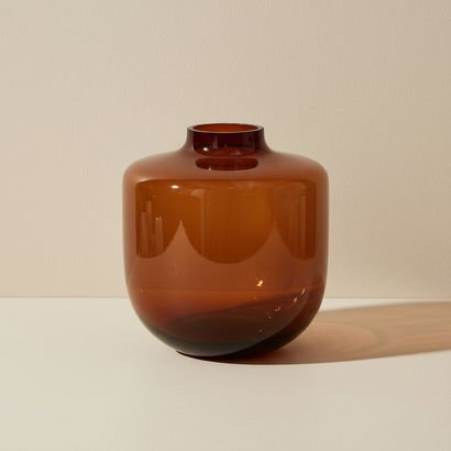 Pedro Decorative Heavy Glass Vase - 19.5x22 cm