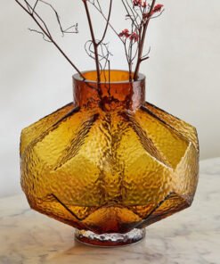 Pedro Decorative Heavy Glass Vase - 20x18 cm