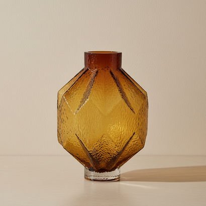 Pedro Decorative Heavy Glass Vase - 20x27.5 cm