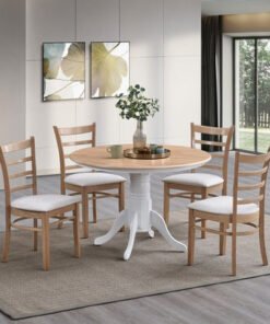 Cleo 4-Seater Round Dining Set