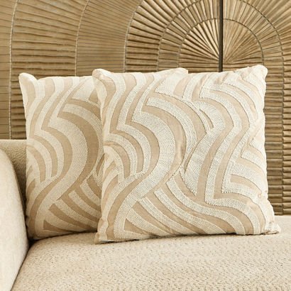 Cozy Duo 2-Piece Dori Abstract Filled Cushion Set ...